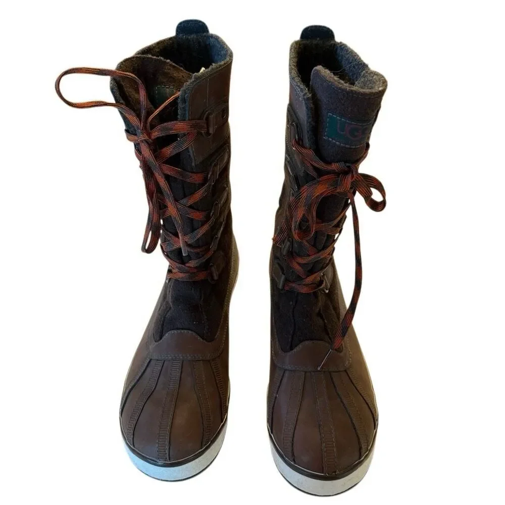 UGG | Adirondack Tall Winter Boots | Waterproof Leather | Brown | Women’s 8 | Pr